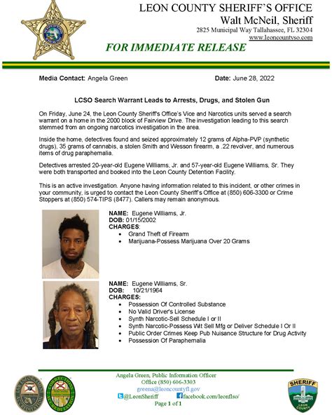 leon county warrants